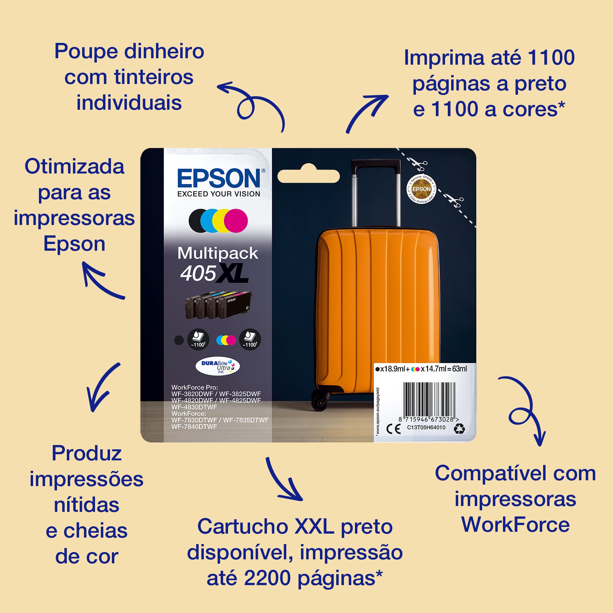 Epson Ink 405XXL / C13T02J14010 preto XXL